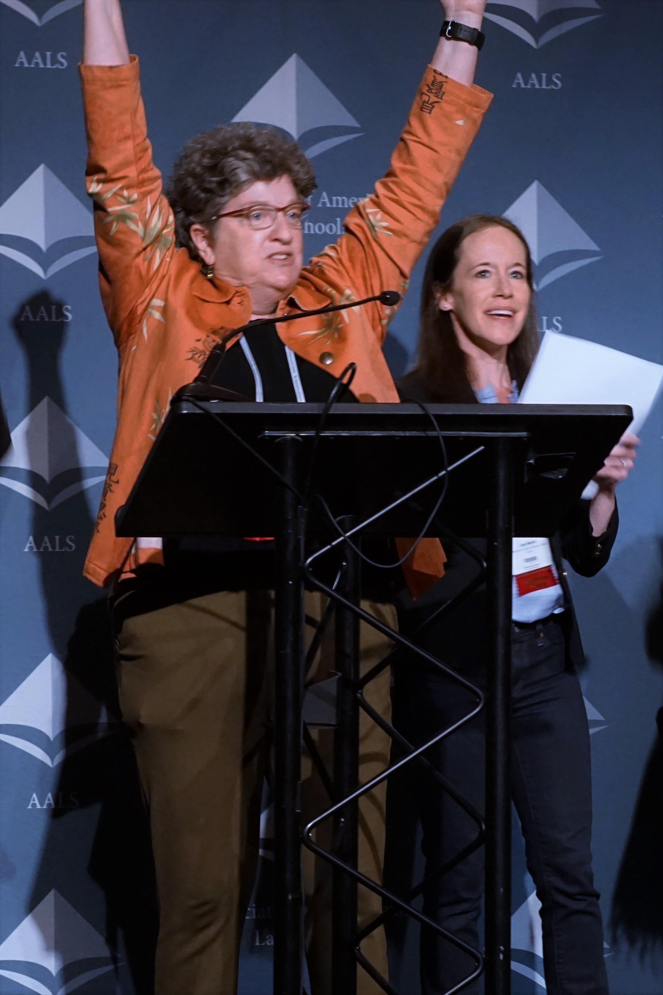 Lisa Brodoff (Seattle Law), Lisa Martin (University of South Carolina Law) help kick-off the 2019 AALS Conference on Clinical Legal Education