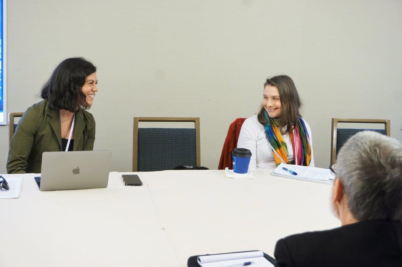 Attendees during a working session on legislation and policy focused clinics.